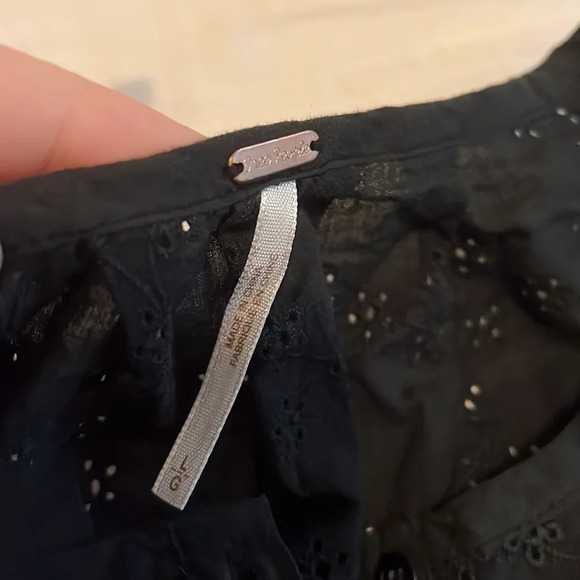 New Free People Black Blouse - Picture 4 of 5